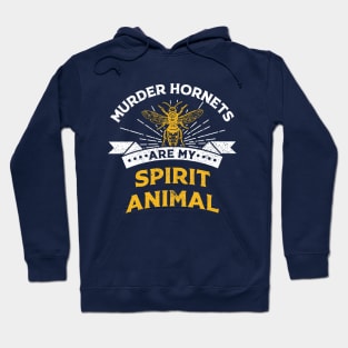 "Hornets Are My Spirit Animal" Vintage Funny Hornet Design Hoodie